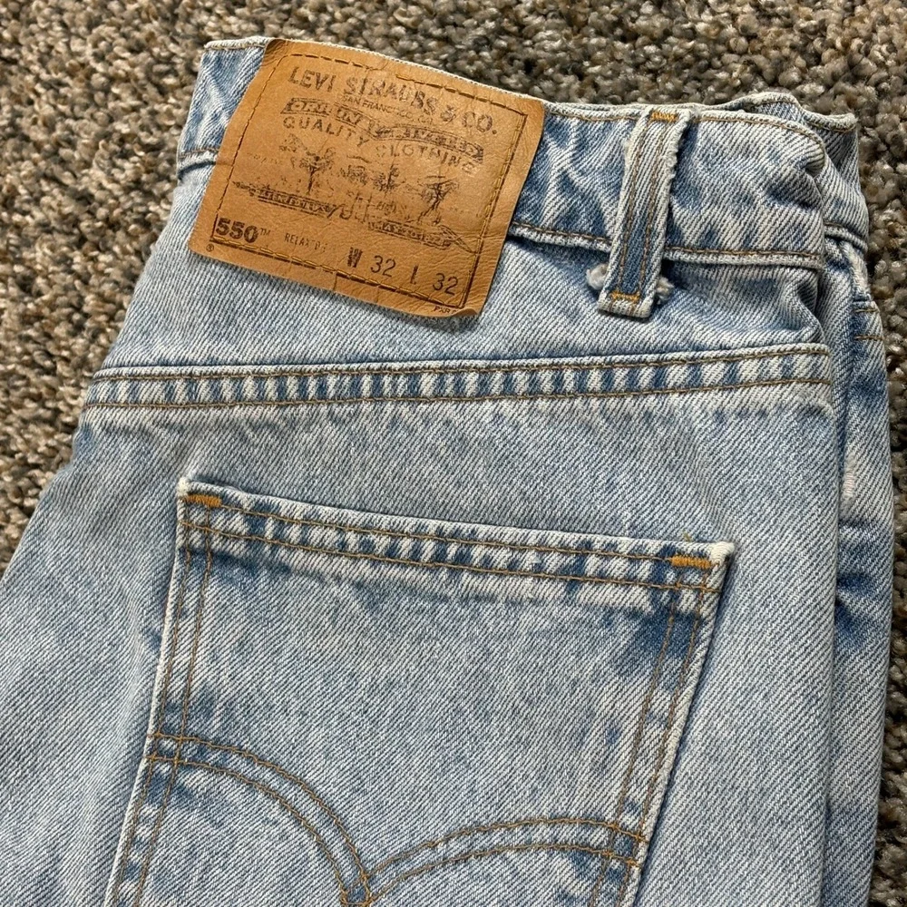 Vintage Levi's 550 Orange Tab Men's 30x31 Relaxed Fit Jeans USA Made 90s